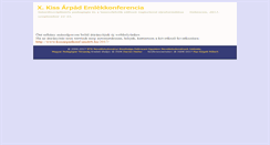Desktop Screenshot of kissarpadkonf.unideb.hu