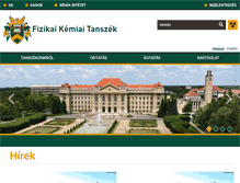 Tablet Screenshot of fizkem.unideb.hu