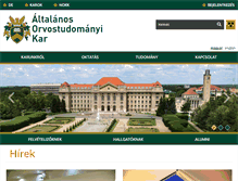 Tablet Screenshot of aok.unideb.hu