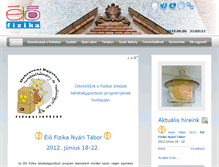 Tablet Screenshot of elofizika.unideb.hu