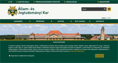 Desktop Screenshot of law.unideb.hu